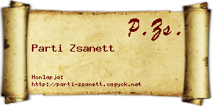 Parti Zsanett névjegykártya
